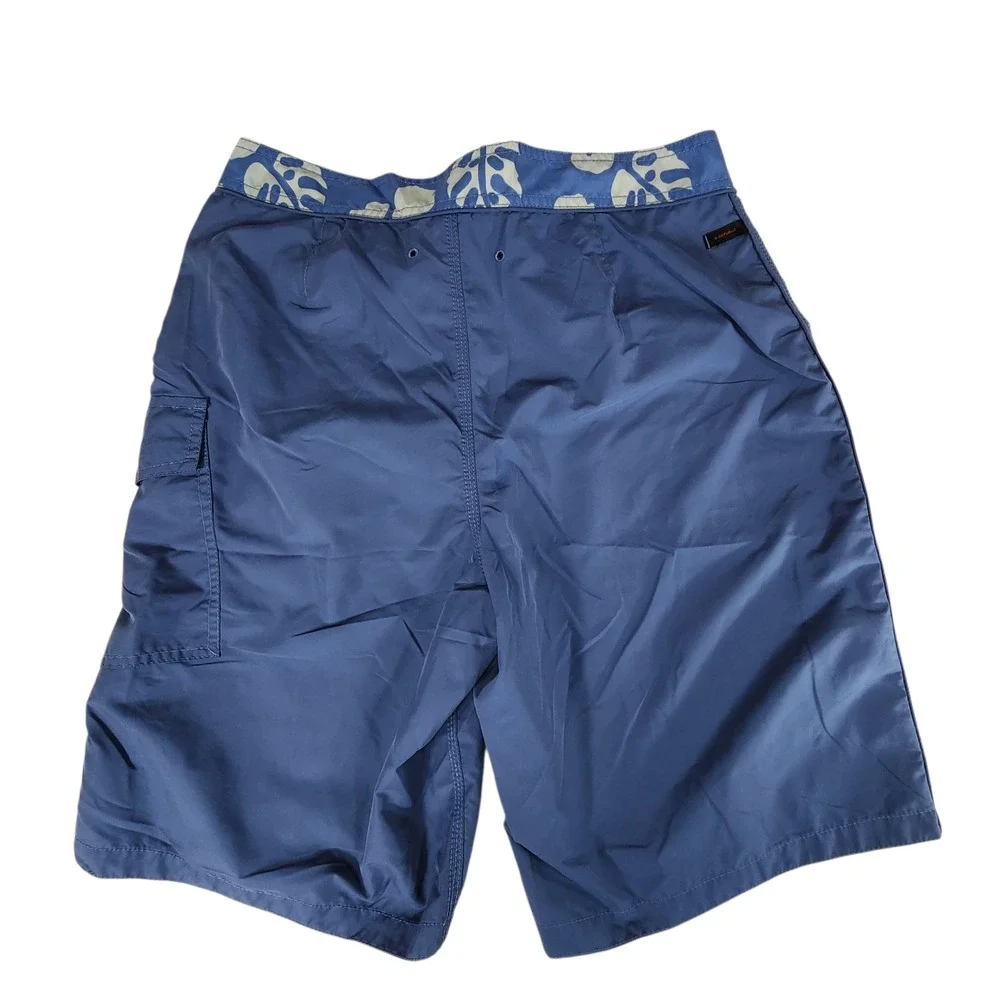 Y2K Banana Republic Board Shorts sz 32 Men Blue Swim Surfer Skater Beach 11